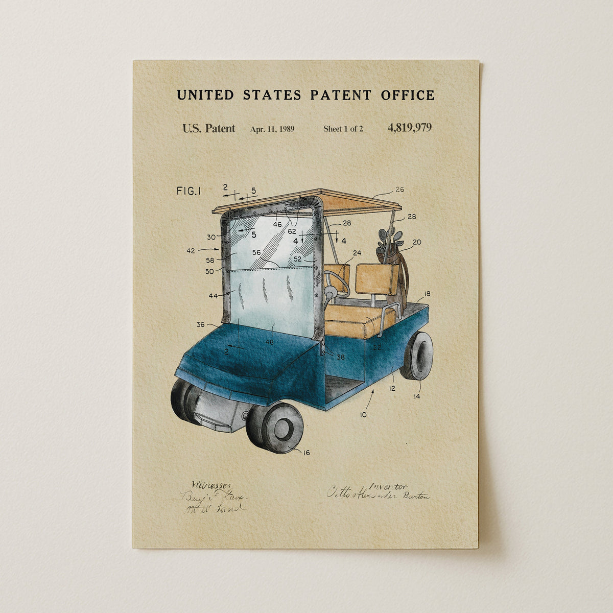Blue Golf Cart (1989)
