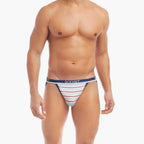Stretch Jock Strap 4-Pack // Blue Topaz + Star Print + Rasberry Wine + Americana Pop
