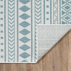 Provo Natura - Machine Woven Performance // Ivory/Aqua - Botanical