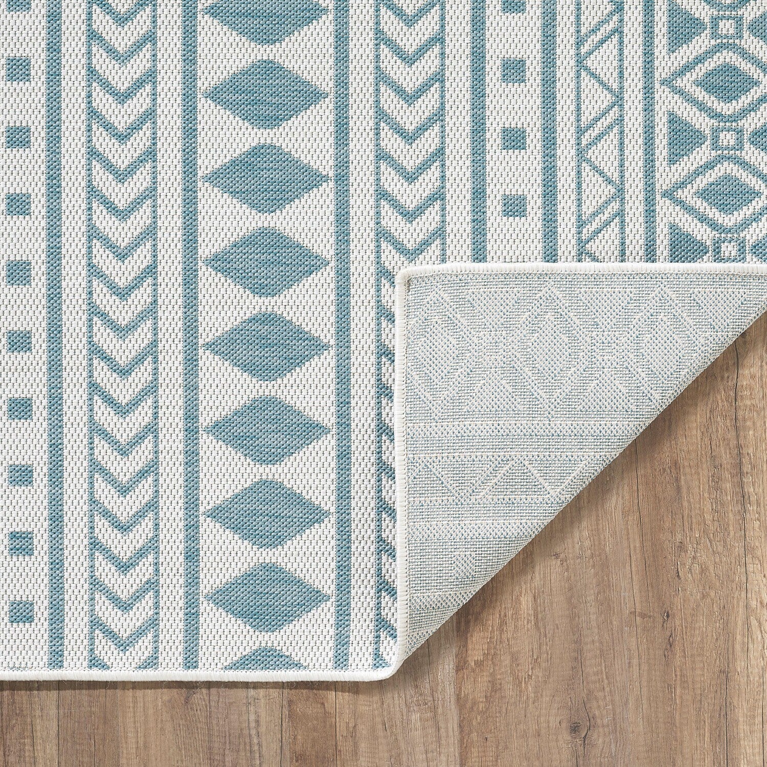 Provo Natura - Machine Woven Performance // Ivory/Aqua - Botanical