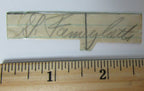 Gary Famiglietti Boston Univ./Chicago Bears Signed Cut PSA/DNA 145031