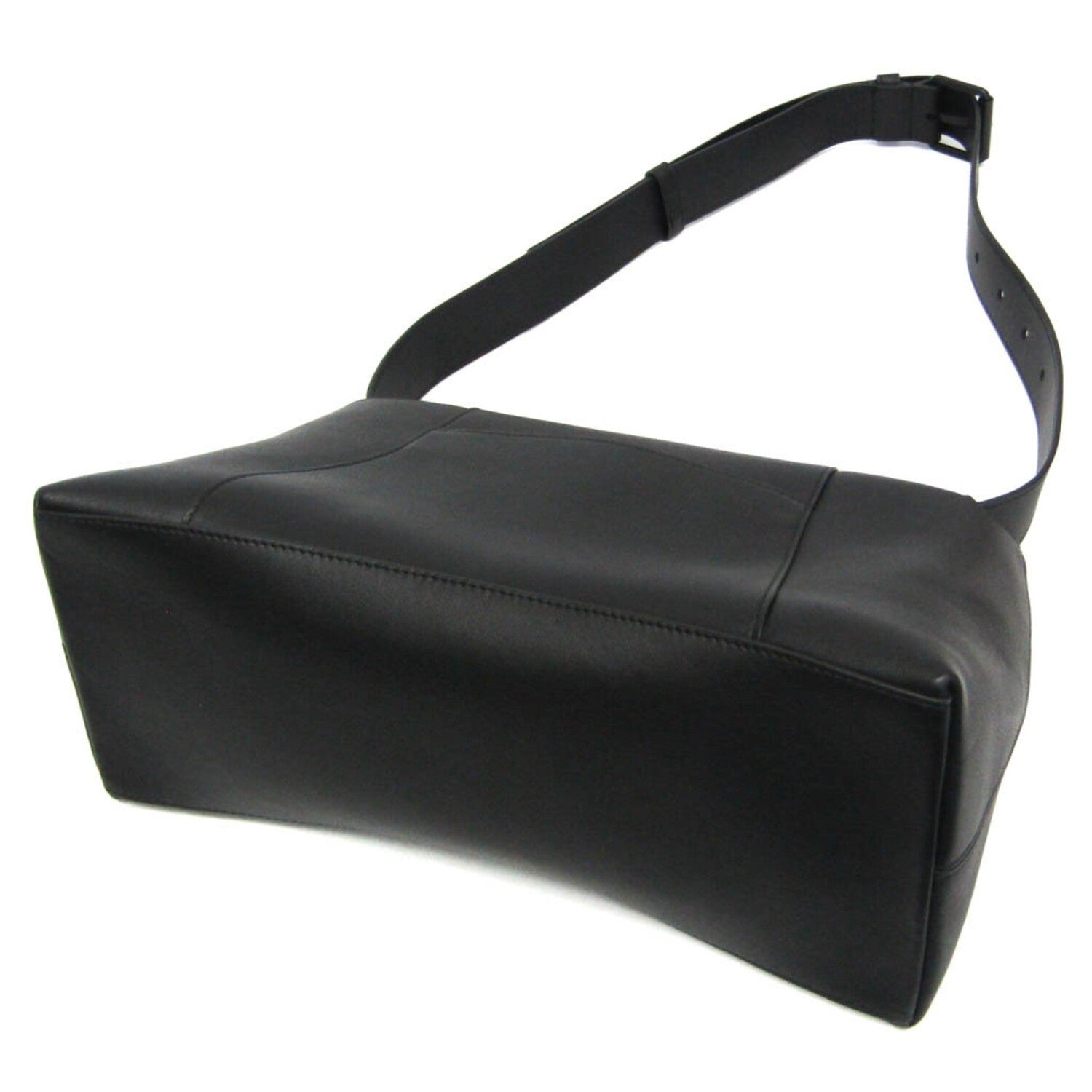 Balenciaga // Leather Downtown Medium Shoulder Bag // Black // Pre-Owned