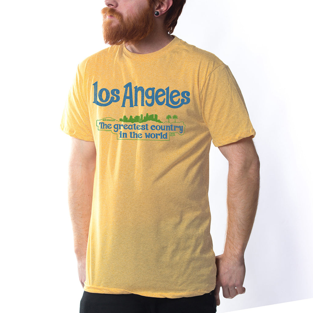 Los Angeles The Greatest Country In The World T-shirt // Triblend Grey