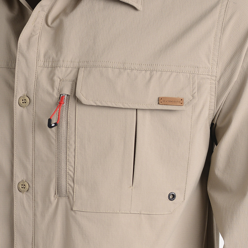 Outdoor Shirt with Pockets // Beige