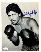 Wilfredo Giomez Signed/Autographed 8x10 B/W Boxing Photo JSA 191020