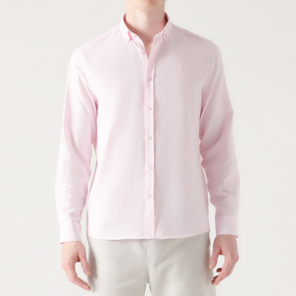 Oxford Regular Fit Shirt // Pink