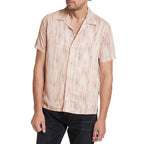 Dan // Camp Collar Shirt in Print // Grapefruit