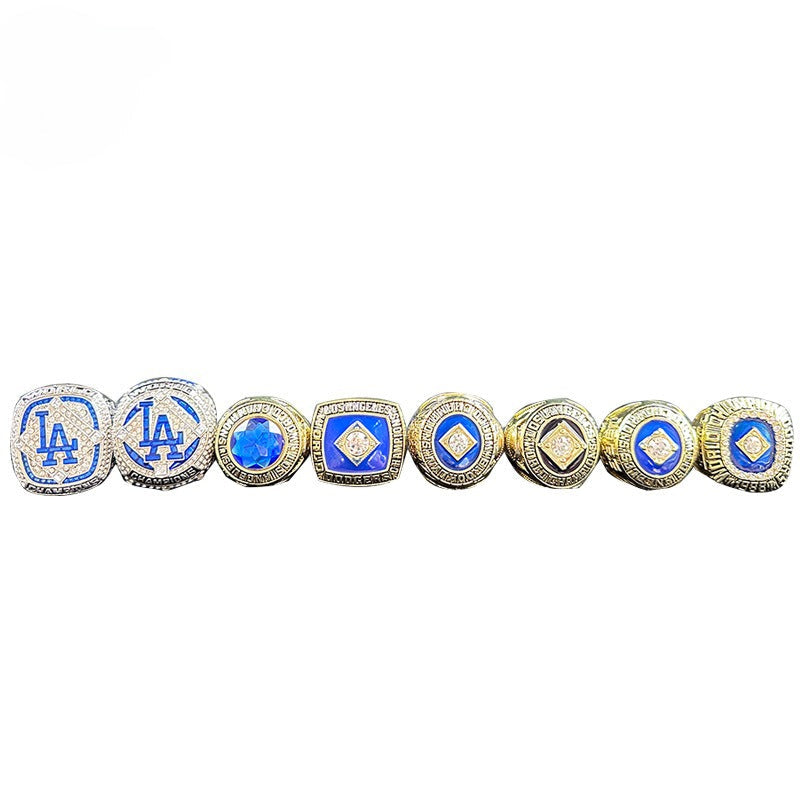 Los Angeles Dodgers World Series Championship Rings Set -Baseball Fan Gift & Memorabilia