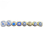 Los Angeles Dodgers World Series Championship Rings Set -Baseball Fan Gift & Memorabilia