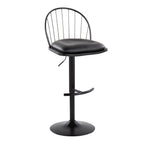 Riley - Farmhouse Adjustable Height Barstool With Swivel (Set of 2)