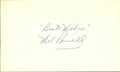Mel Parnell Boston Red Sox d.2012 Signed/Autographed 3x5 Index Card 162508