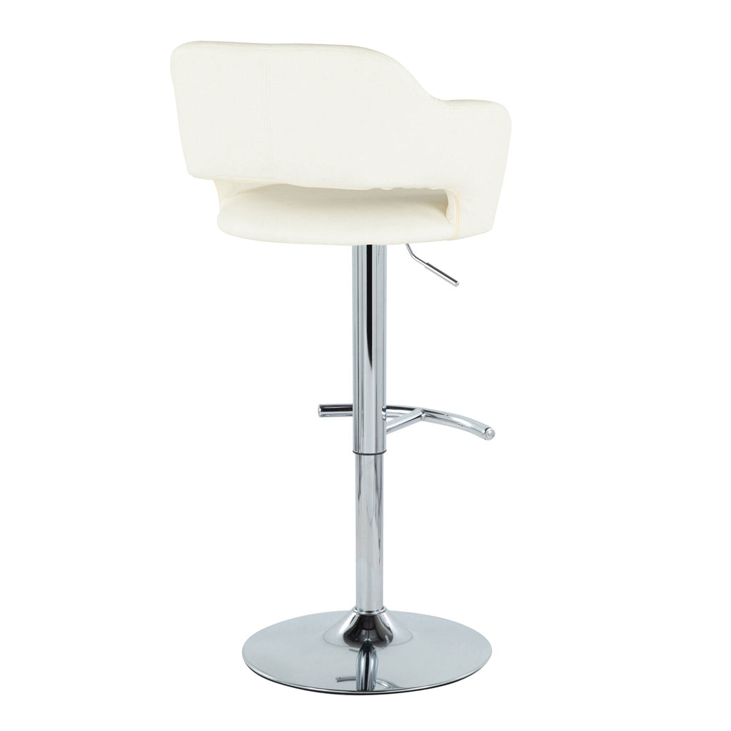Margarite - Contemporary Ajustable Barstool With Swivel (Set of 2)