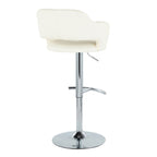 Margarite - Contemporary Ajustable Barstool With Swivel (Set of 2)