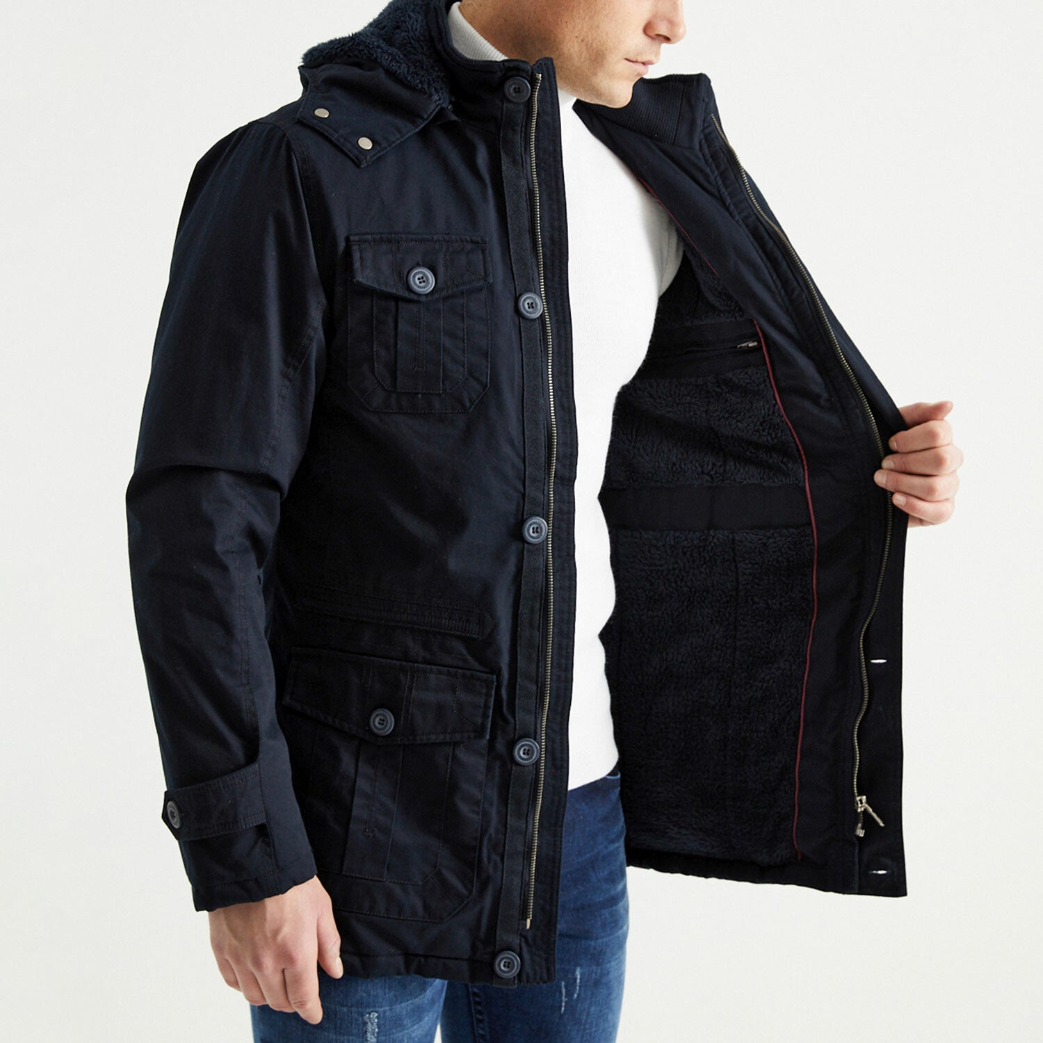 Alex Coat // Navy Blue