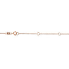 2 Micron 14K Rose Gold Plated Sterling Silver Bezel-Set Diamond Solitaire Pendant Necklace (1/3 cttw, H-I Color, I1-I2 Clarity)