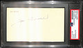 Joe Torre Signed/Auto 3x5 Index Card New York Yankees PSA/DNA 187236