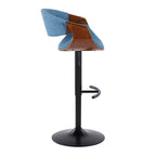 Curvo - Mid Century Modern Adjustable Barstool With Swivel (Set of 2)