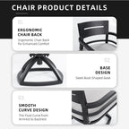 Outdoor Patio Swivel Rocker With (Set of 2) - Ember Black