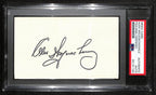 Alex Wojciechowicz HOF Signed/Auto 3x5 Index Card Eagles PSA/DNA 187450