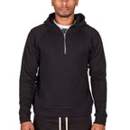 The Lionize Half-Zip Hoodie // Black