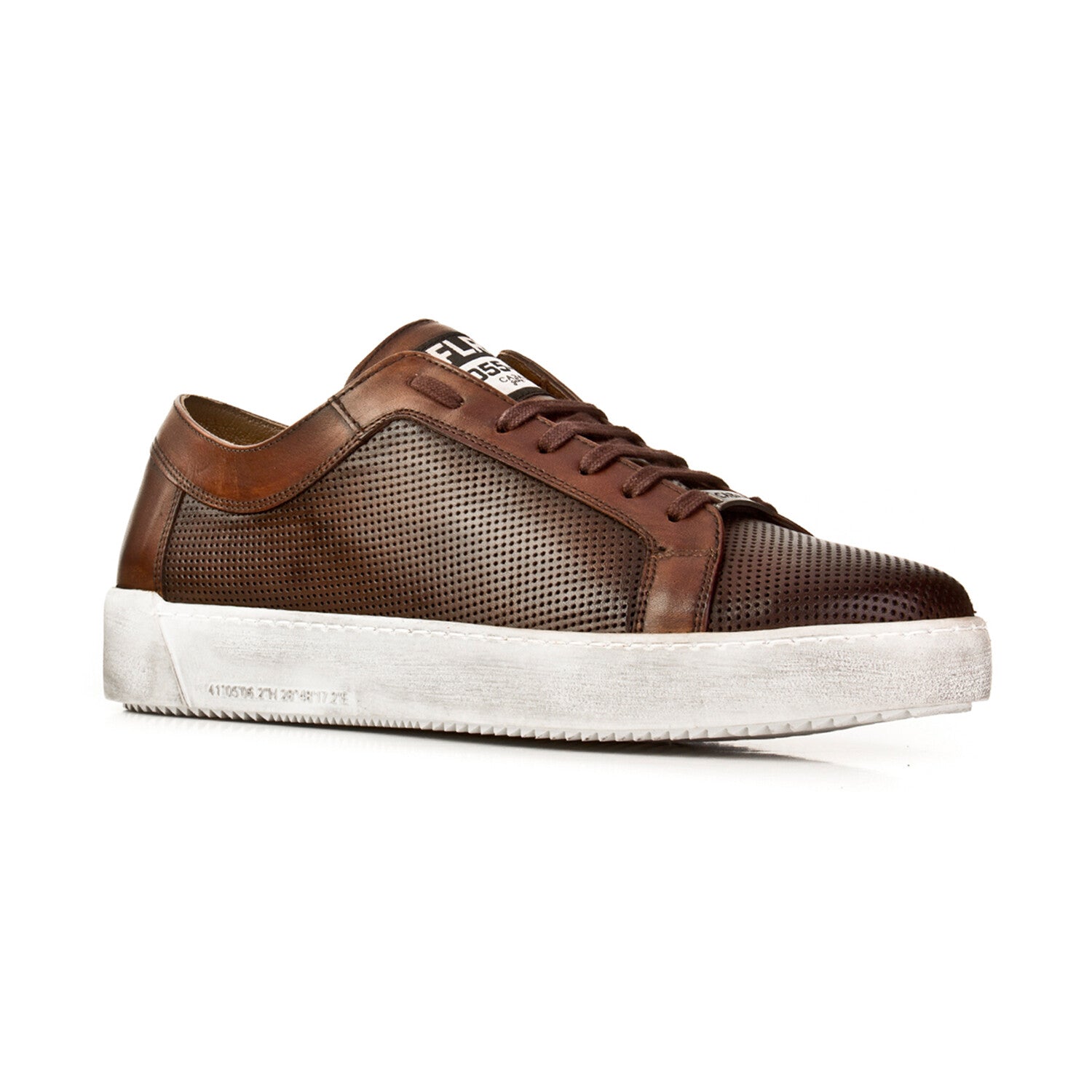 Cody Genuine Leather Sneakers // Brown