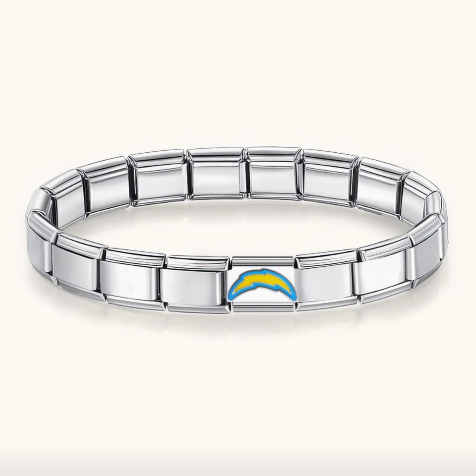 Football Team Logo Italian Charm Bracelet – Custom Gifts for Fans