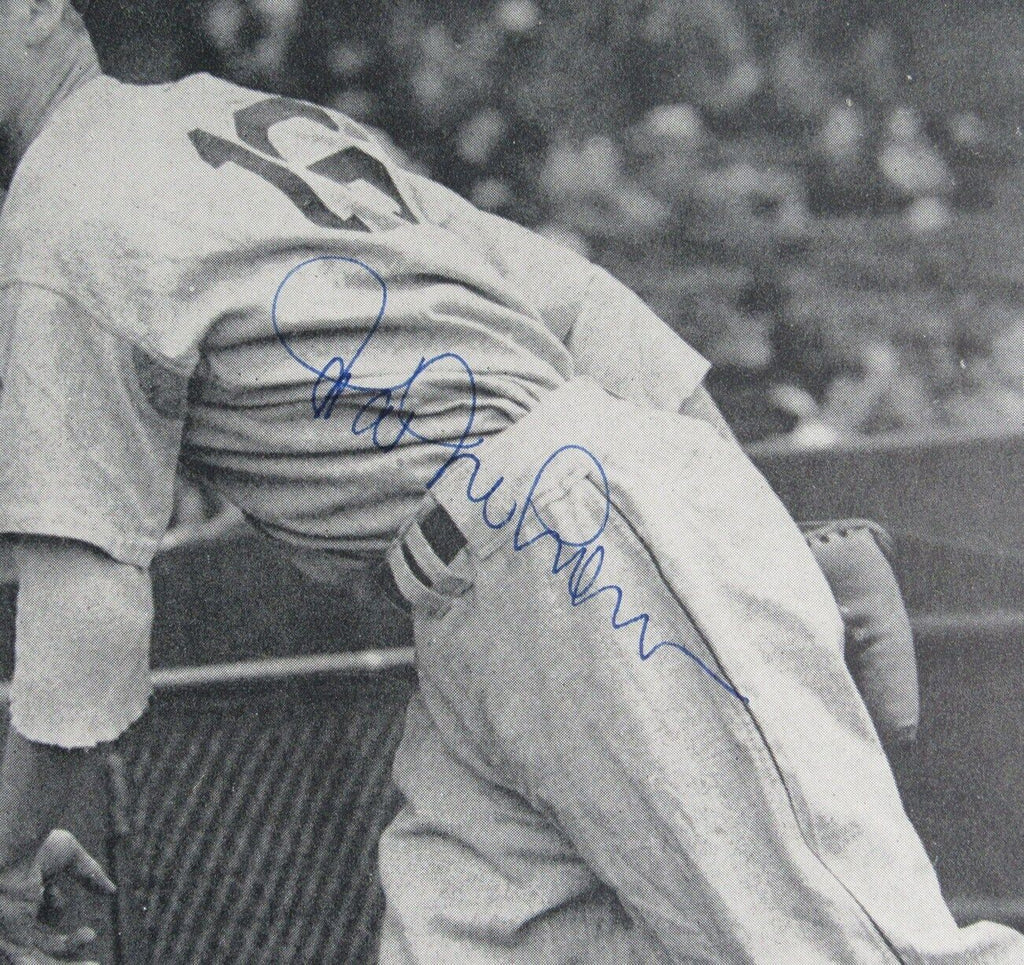 Hal Newhouser Autographed 7.5x9.5 Baseball Magazine Insert Photo Tigers PSA/DNA
