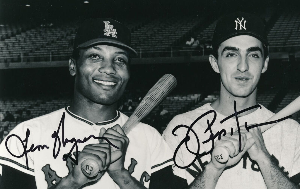 Leon Wagner/Joe Pepitone Dual-Signed/Autographed 8x10 B/W Photo PSA/DNA 159647