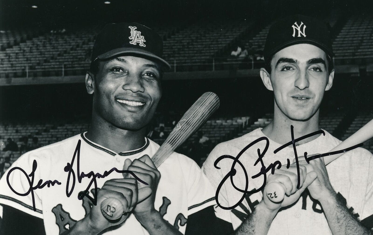 Leon Wagner/Joe Pepitone Dual-Signed/Autographed 8x10 B/W Photo PSA/DNA 159647