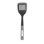 Silicone Scratch and Heat Resistance Edge Slotted Turner, Grey