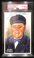 Jocko Conlan HOF Signed 1981 Perez Steele Postcard Umpire PSA/DNA 187431