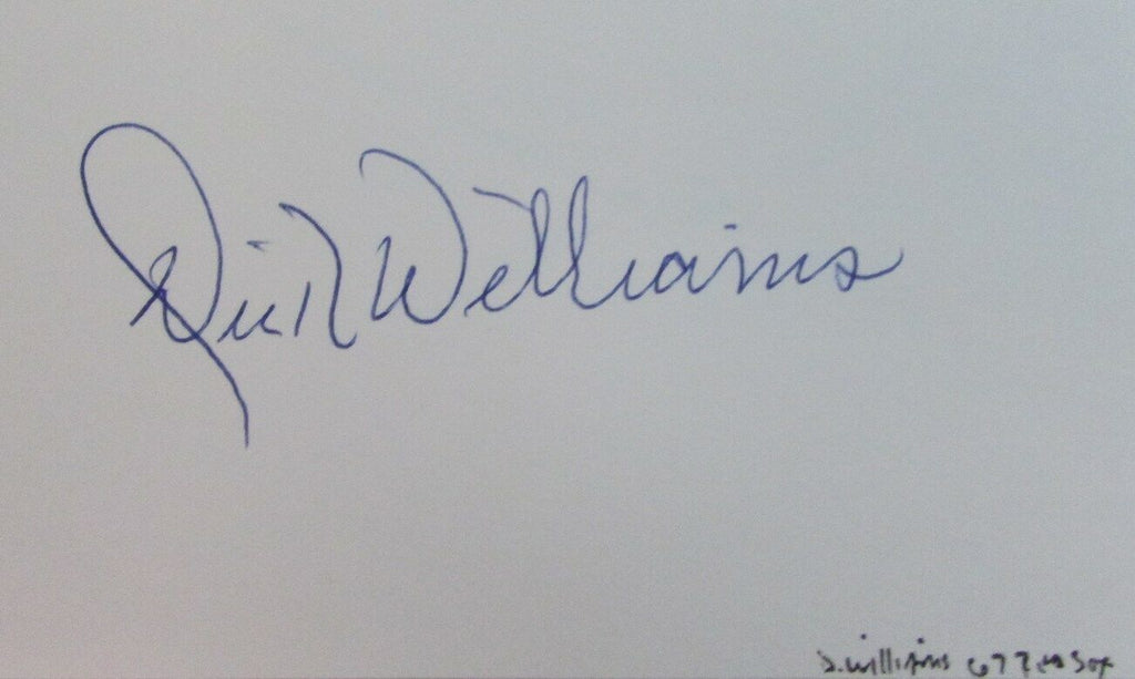 Dick Williams HOF 1967 Boston Red Sox Signed 3x5 Index Card w/ 5x7  Photo 158519