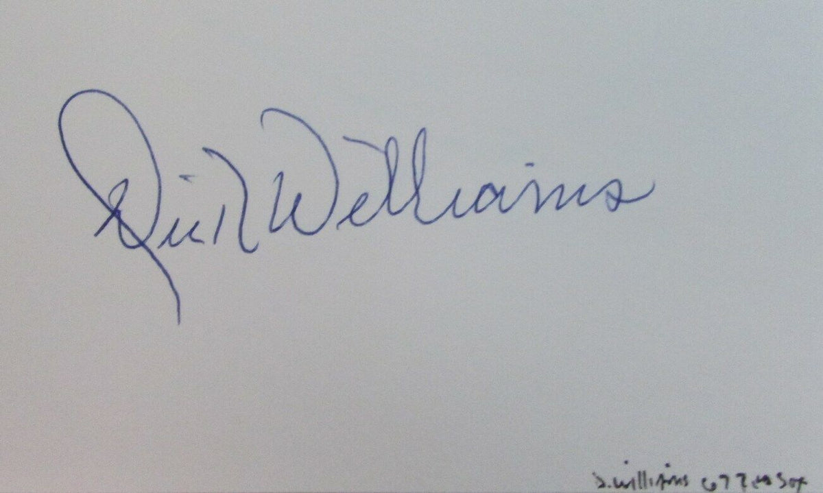 Dick Williams HOF 1967 Boston Red Sox Signed 3x5 Index Card w/ 5x7  Photo 158519