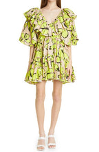 Aje Pelicano Ruffle Minidress in Horizon Citrus Floral, Size 6 Us