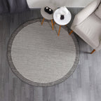 Jute Sisal Round Rug // Gray