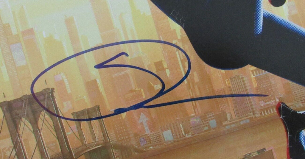Shameik Moore Spider-Man Signed 11x14 Print Into the Spider-Verse JSA 158206