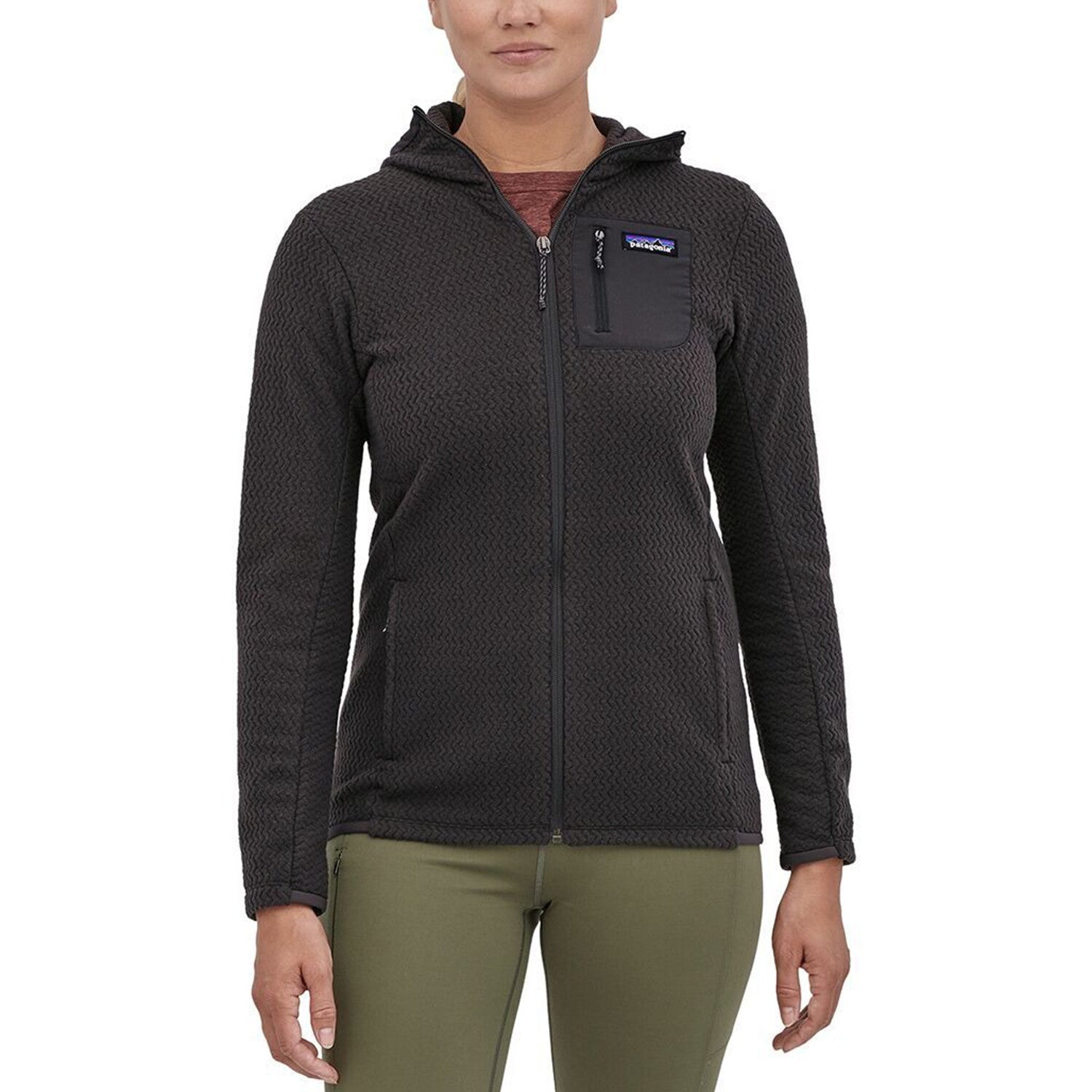 Women's // R1 Air Full-Zip Hoodie // Black