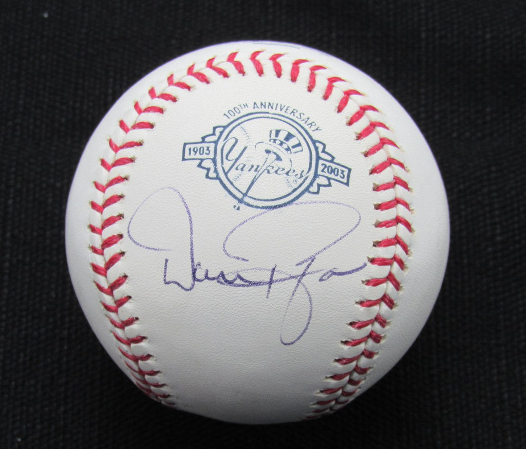 Dan Pasqua Signed/Auto Yankees 100th OML Baseball JSA  186774