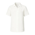 Textured Knit Button-Up // White