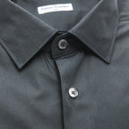 Kenny Slim Medium Collar Shirt // Light Black