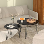 Round Nesting Coffee Table (Set of 2)