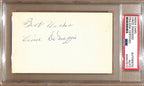 Vince DiMaggio Autographed/Insc 3x5 Index Card Pittsburgh Pirates PSA/DNA 178803