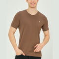Alex V-Neck Shirt // Brown