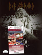 Joe Elliott Autographed 8x10 Photo Def Leppard JSA