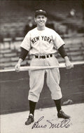 Buster Mills New York Yankees d. 1991 Signed/Auto 3x5  Photo 178640