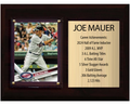 Joe Mauer Minnesota Twins Hall of Fame Stats Plaque 6x8 1 Card Topps, Bowman 2024 2025 2026