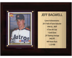 Jeff Bagwell Houston Astros Hall of Fame Stats Plaque 6x8 1 Card Topps, Bowman 2024 2025 2026