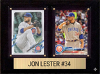 Jon Lester Chicago Cubs Fan Gift Plaque 6x8 2 Cards Topps, Bowman 2024 2025 2026