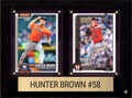 Hunter Brown Houston Astros Fan Gift Plaque 6x8 2 Cards Topps, Bowman 2024 2025 2026