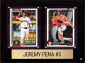 Jeremy Pena Houston Astros Fan Gift Plaque 6x8 2 Cards Topps, Bowman 2024 2025 2026